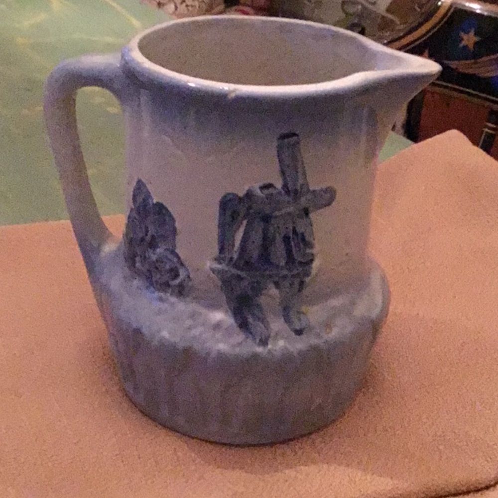Salt Glaze Pottery Pitcher - Vintage